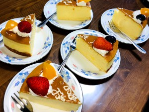 誕生日ケーキのリクエストはチーズケーキ