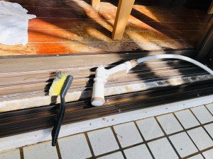 全室のサッシ掃き出し